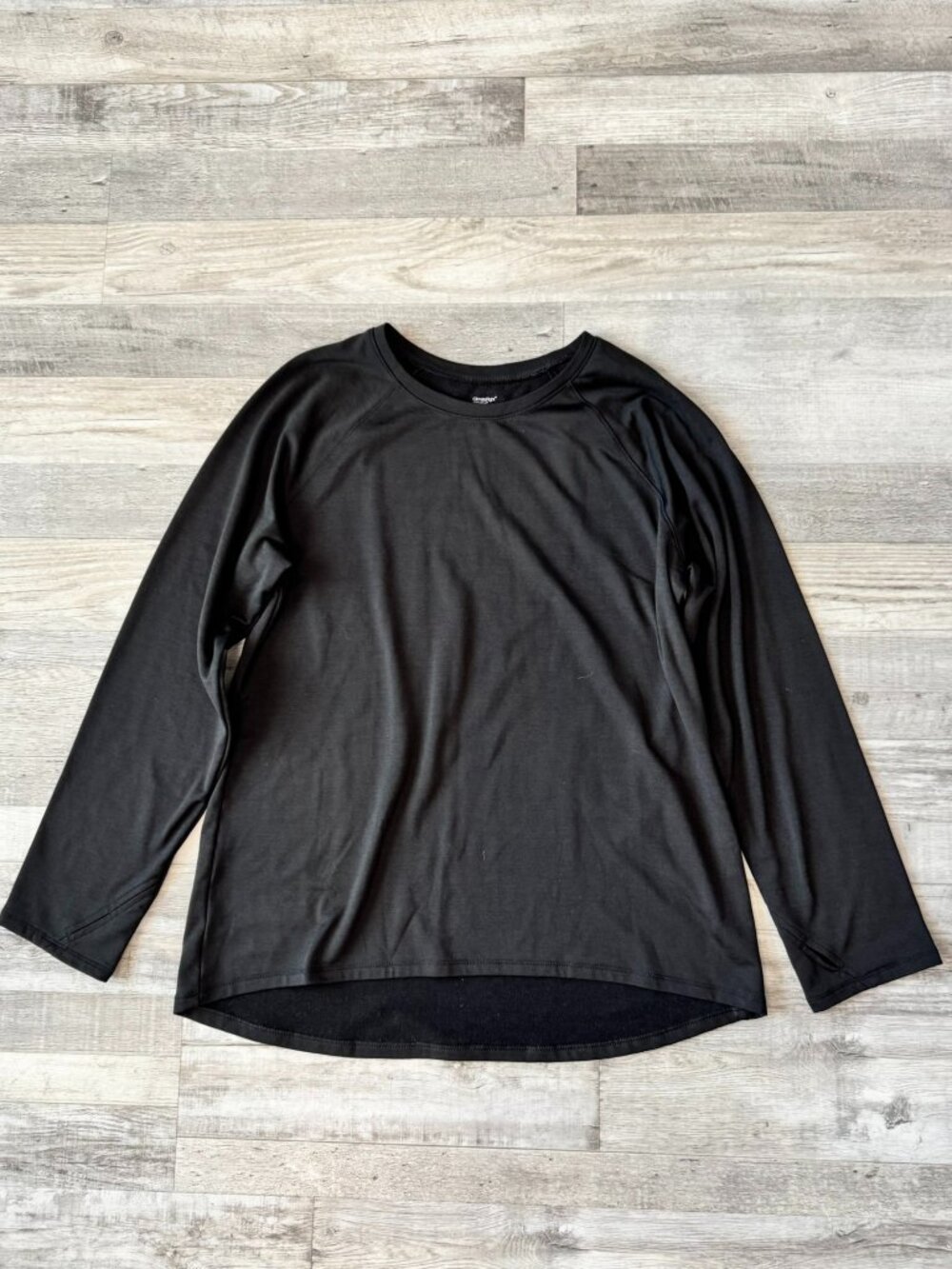 Cuddl Duds Climate Right Black Long Sleeve Base Layer Top Size XXL D10